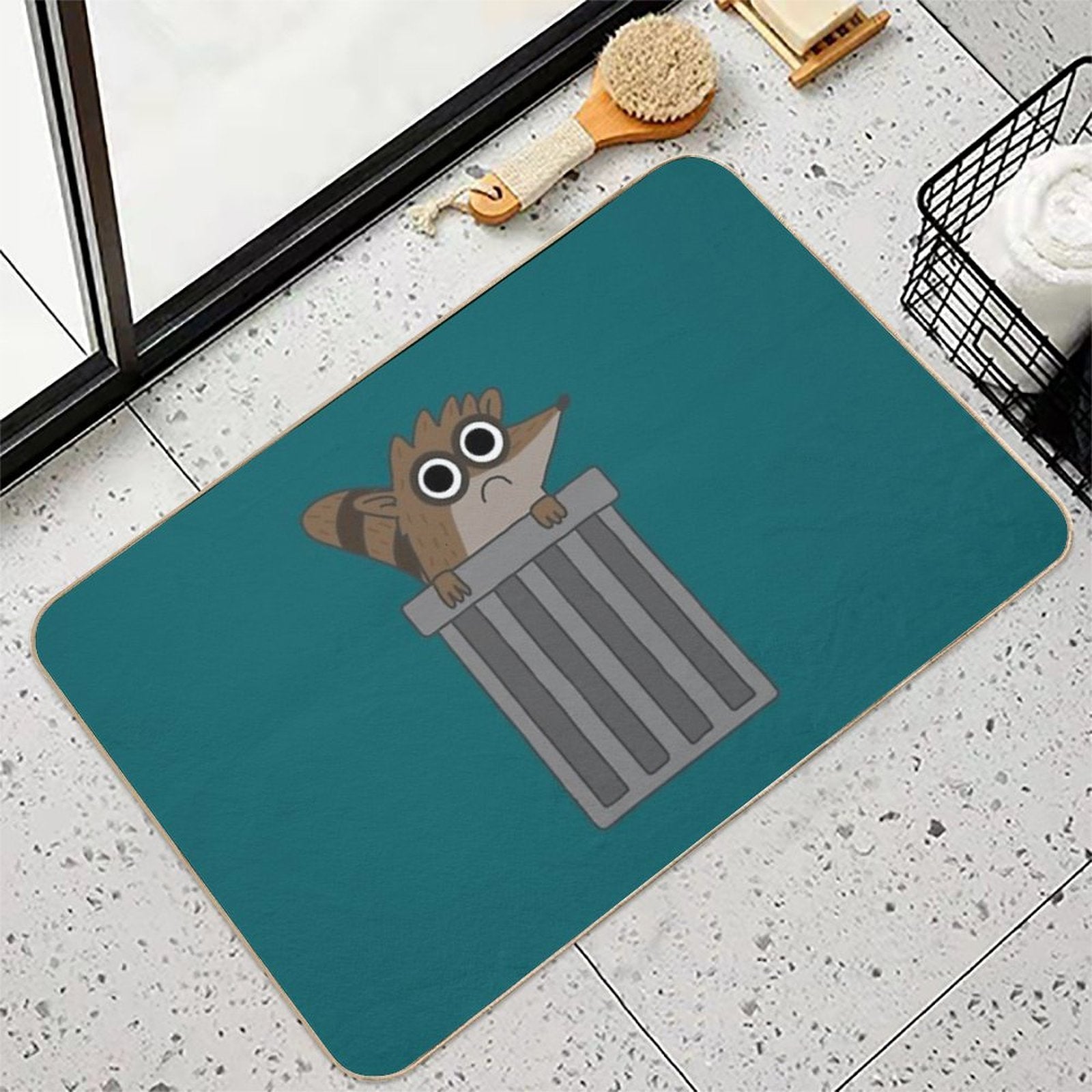 Rigby from Regular Show  Anti-Trip Bath Mat