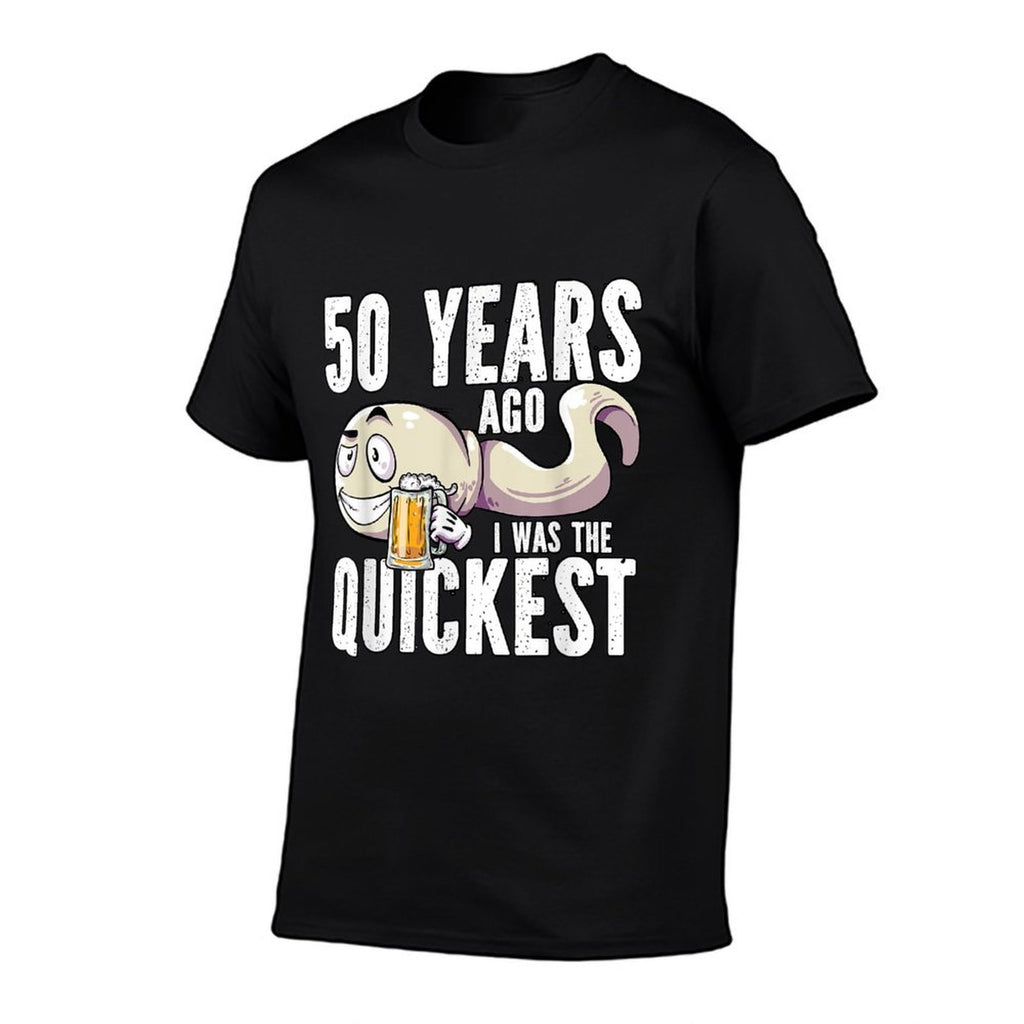 50 Years Ago I Was The Quickest 50th Birthday  Heathered Texture T-Shirt