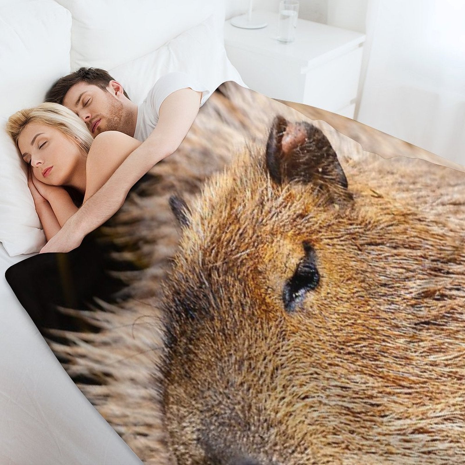 Capybara Profile Multi-functional Throw Blanket