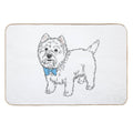 My Little Westie  (please Message Me BEFORE You Order to Add Your Own Name) Durable Bath Mat