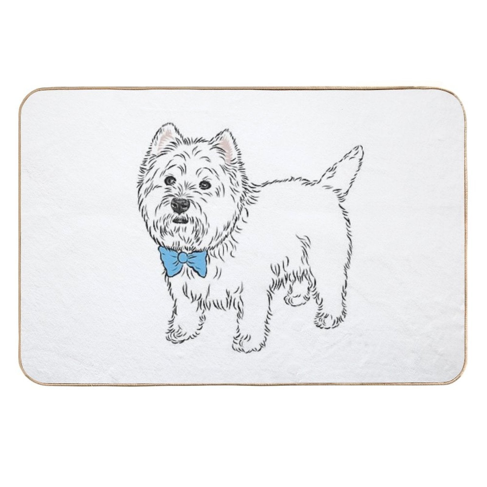 My Little Westie  (please Message Me BEFORE You Order to Add Your Own Name) Durable Bath Mat