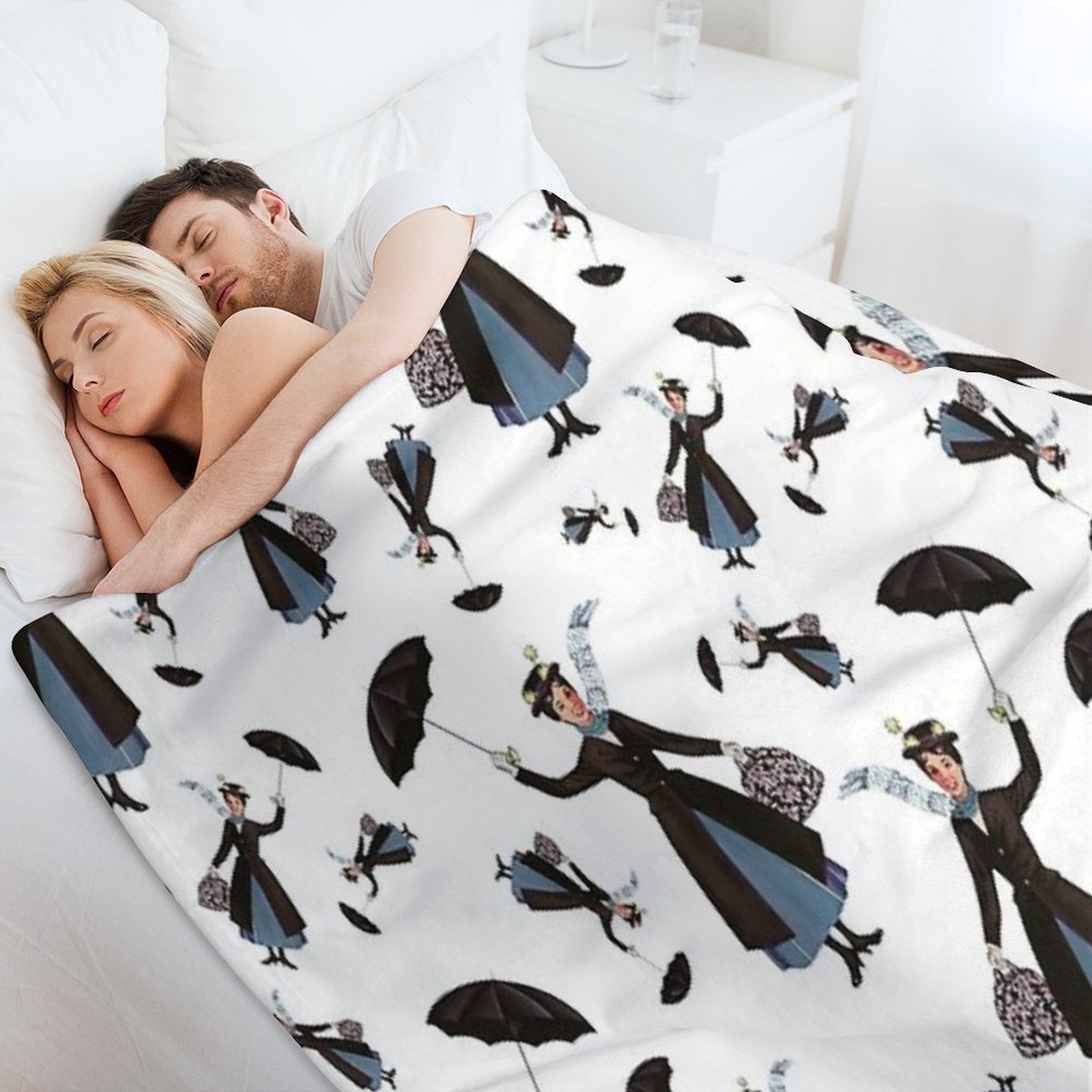 Mary Poppins Vintage (XX) Travel-friendly Throw Blanket