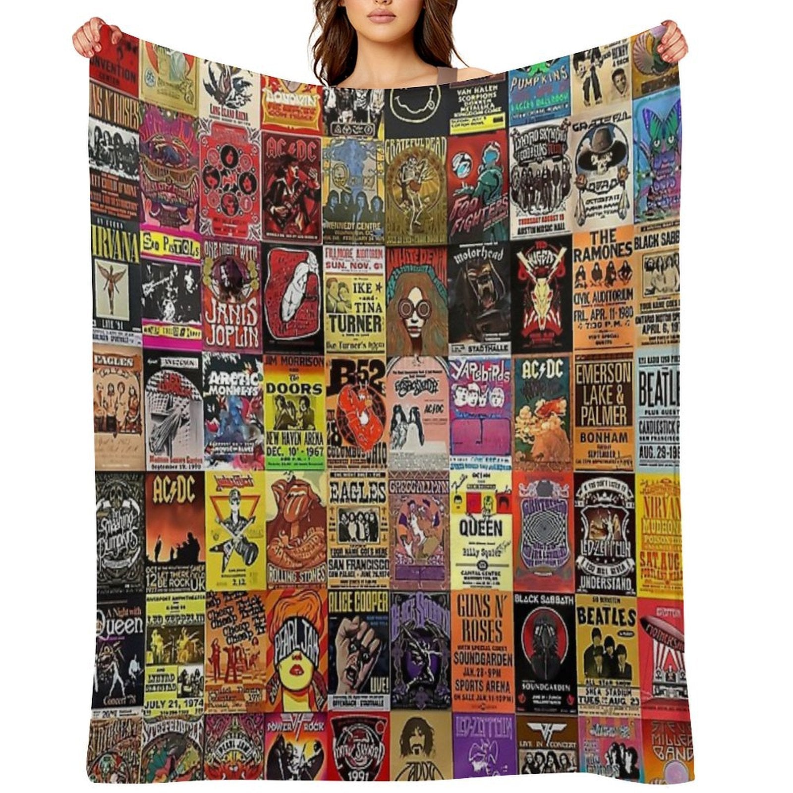 Rock Band Posters - All-season Throw Blanket