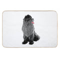Grunge Newfie  Non-Slip Bath Mat
