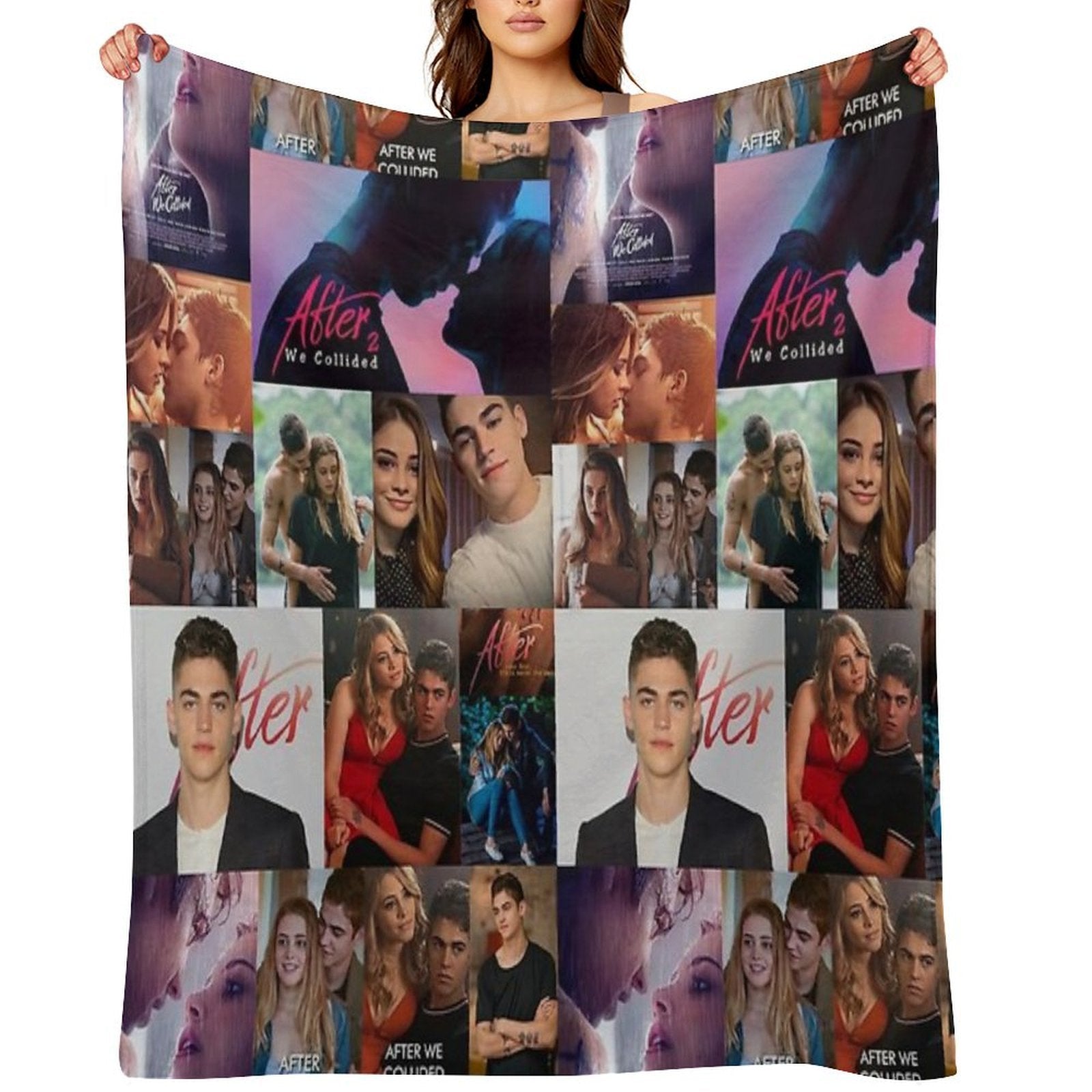 After Collage Multi-functional Throw Blanket
