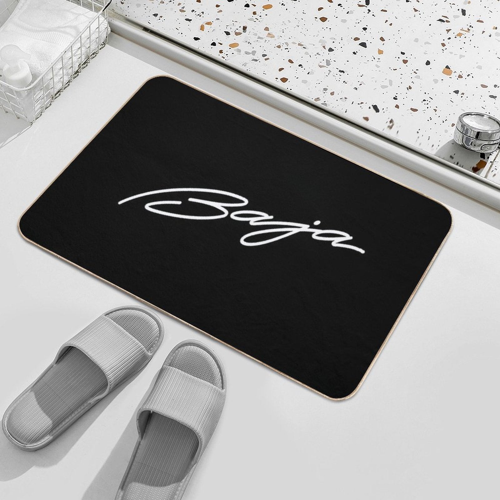 Baja Symbol  Odorless Bath Mat