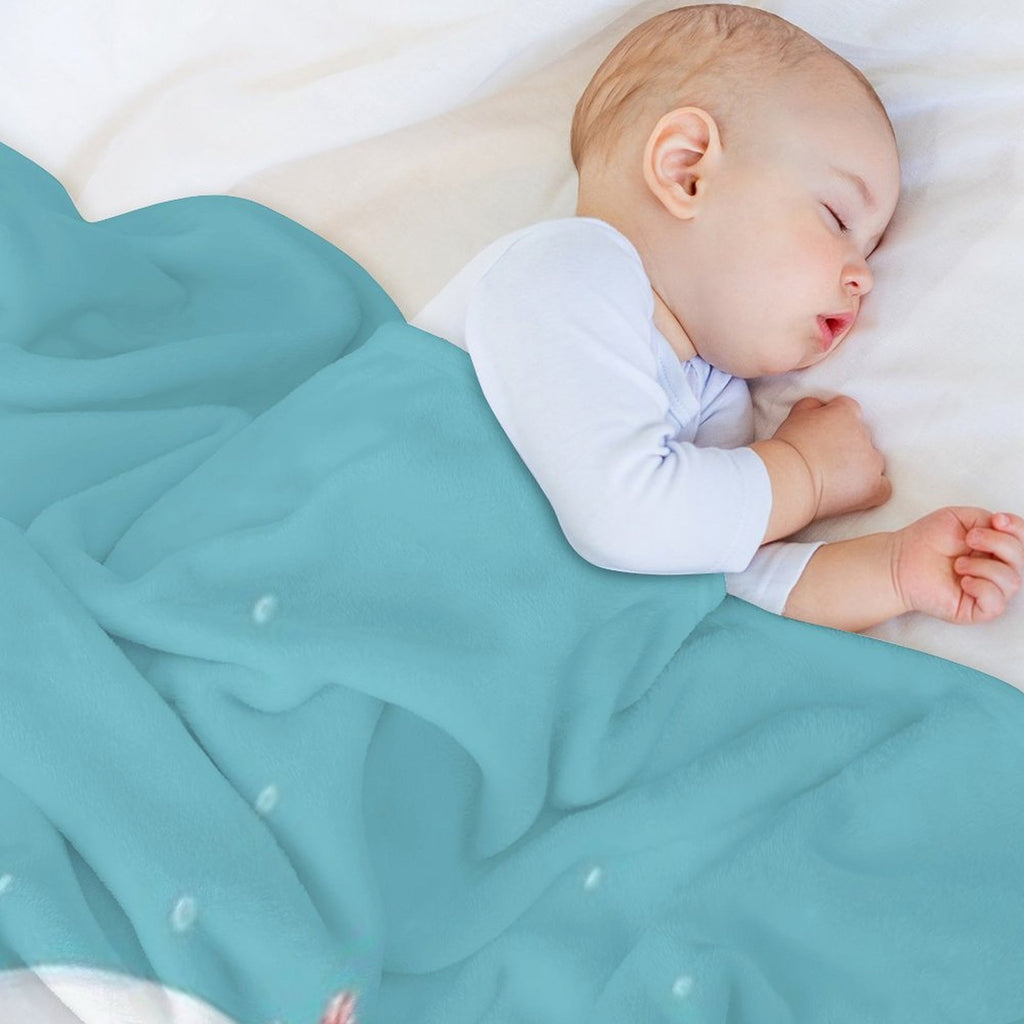 Axolotl on A Mossball Velvety-soft Throw Blanket