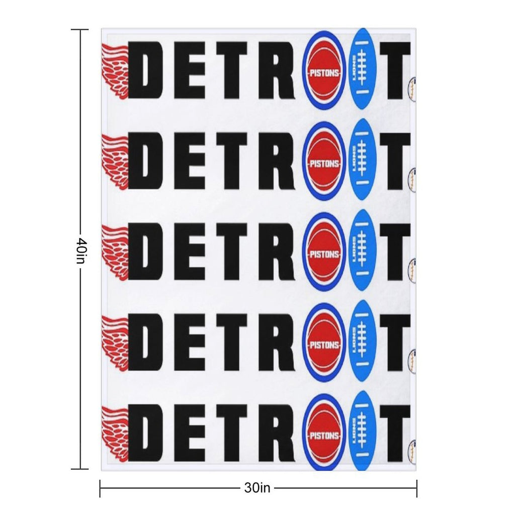 Detroit Sports Travel-friendly Throw Blanket