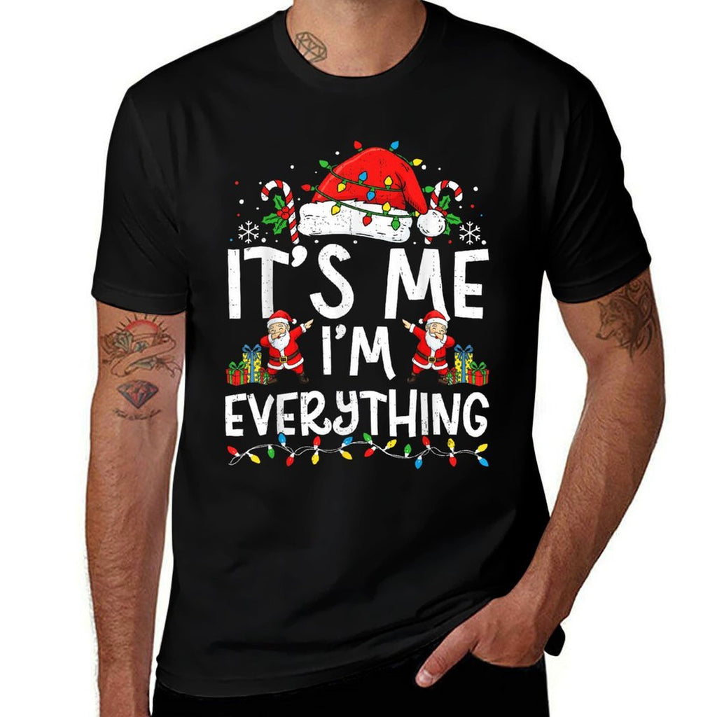 Couple Matching Funny Christmas It’s Me I’m Everything  Trendy Pattern T-Shirt