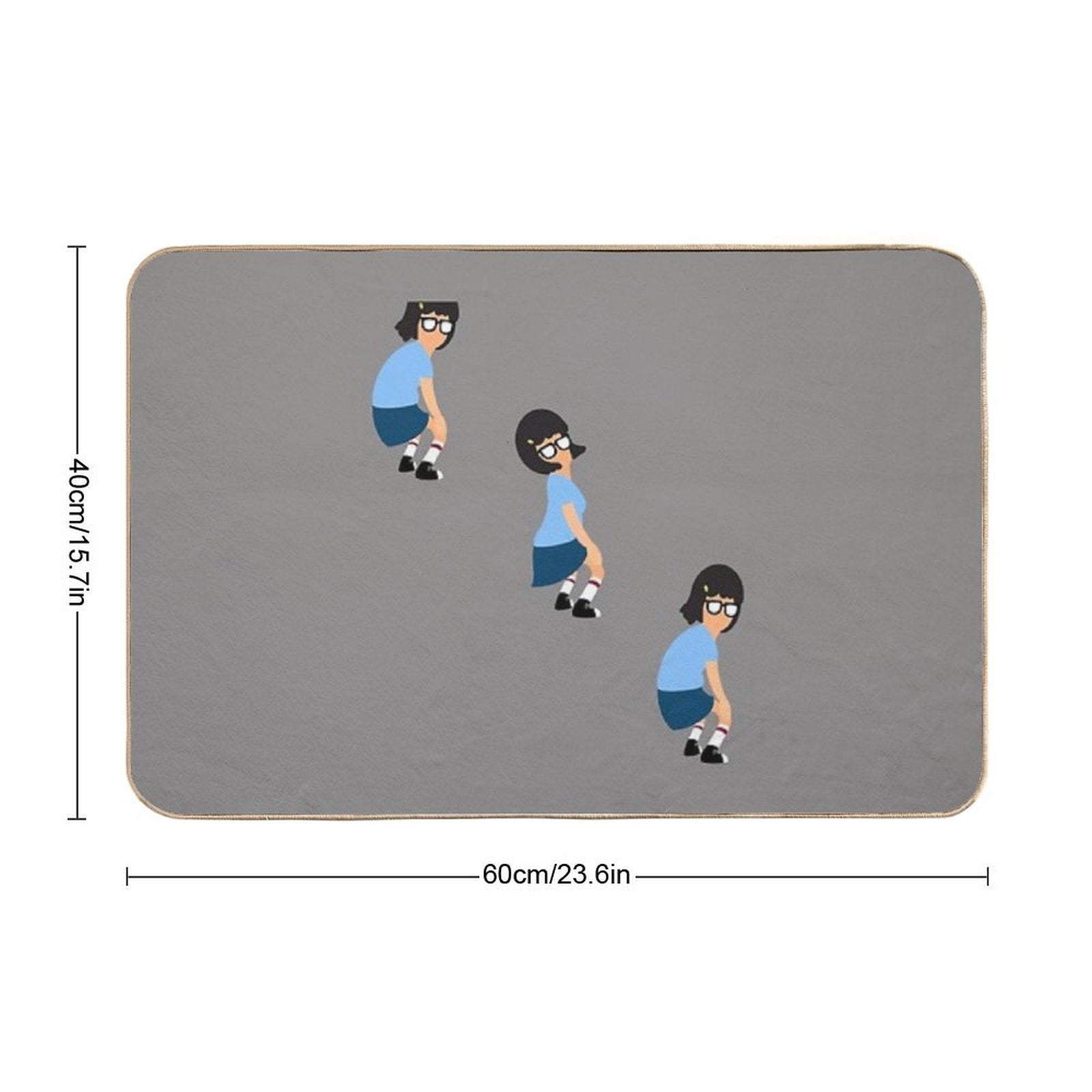 Twerkin’ Tina Active  Easy Maintenance Bath Mat