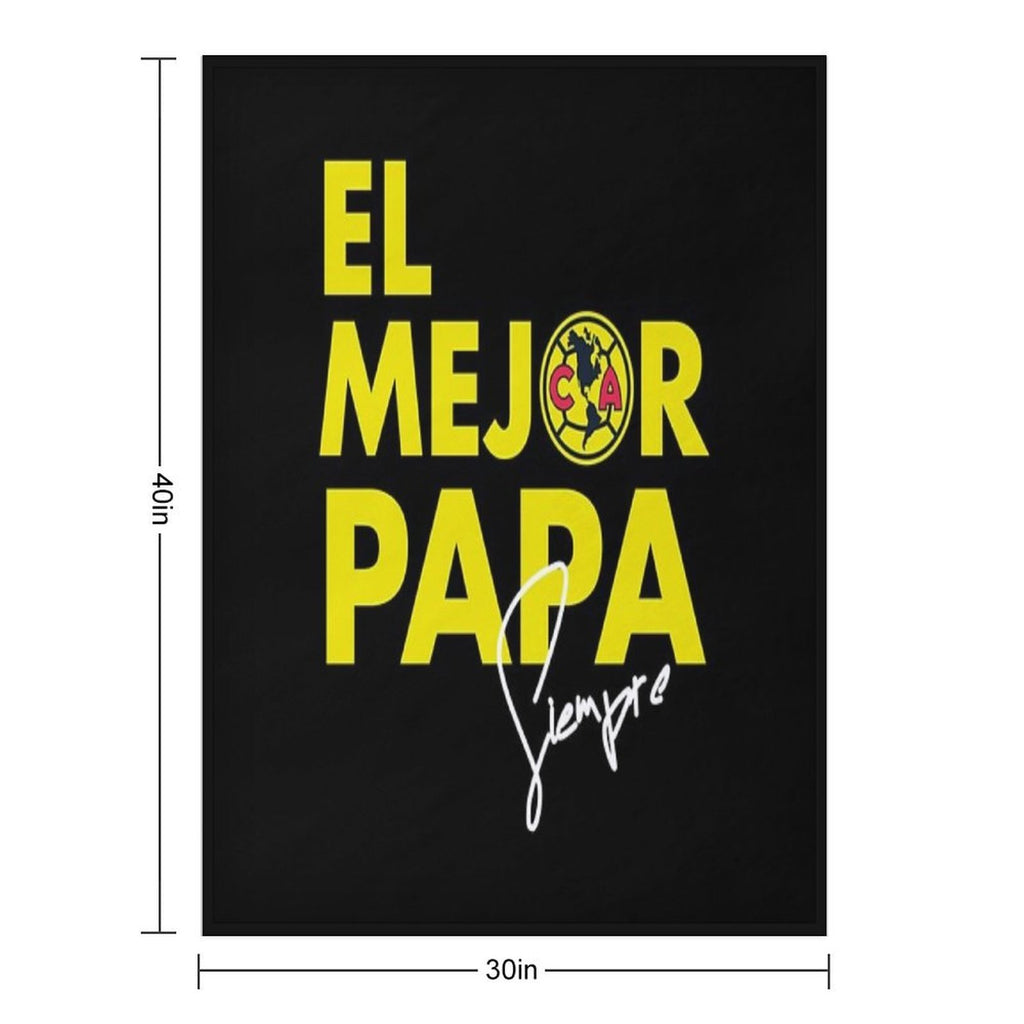Club America - El Mejor Papa Eco-conscious Throw Blanket