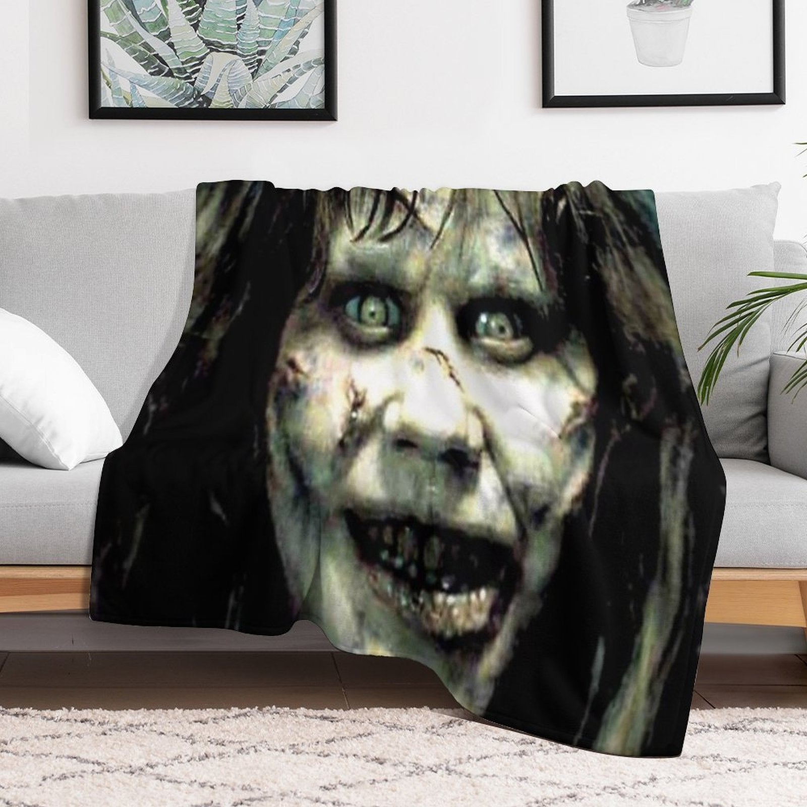 The Exorcist Horror Movie Eco-conscious Throw Blanket