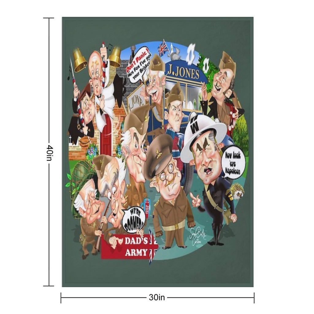 Dads Army Collective Shrink-resistant Throw Blanket