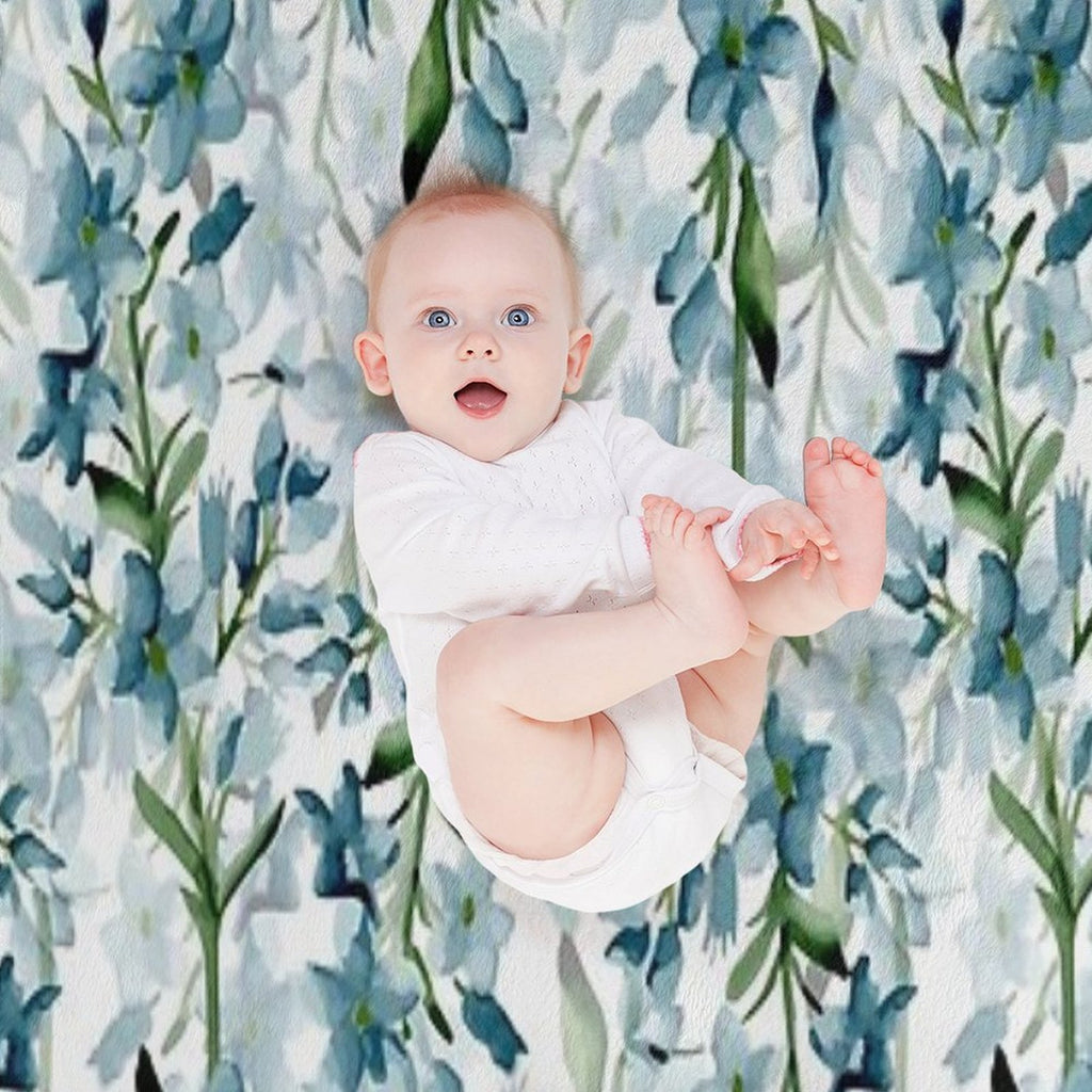 Blue Branches Lightweight Throw Blanket