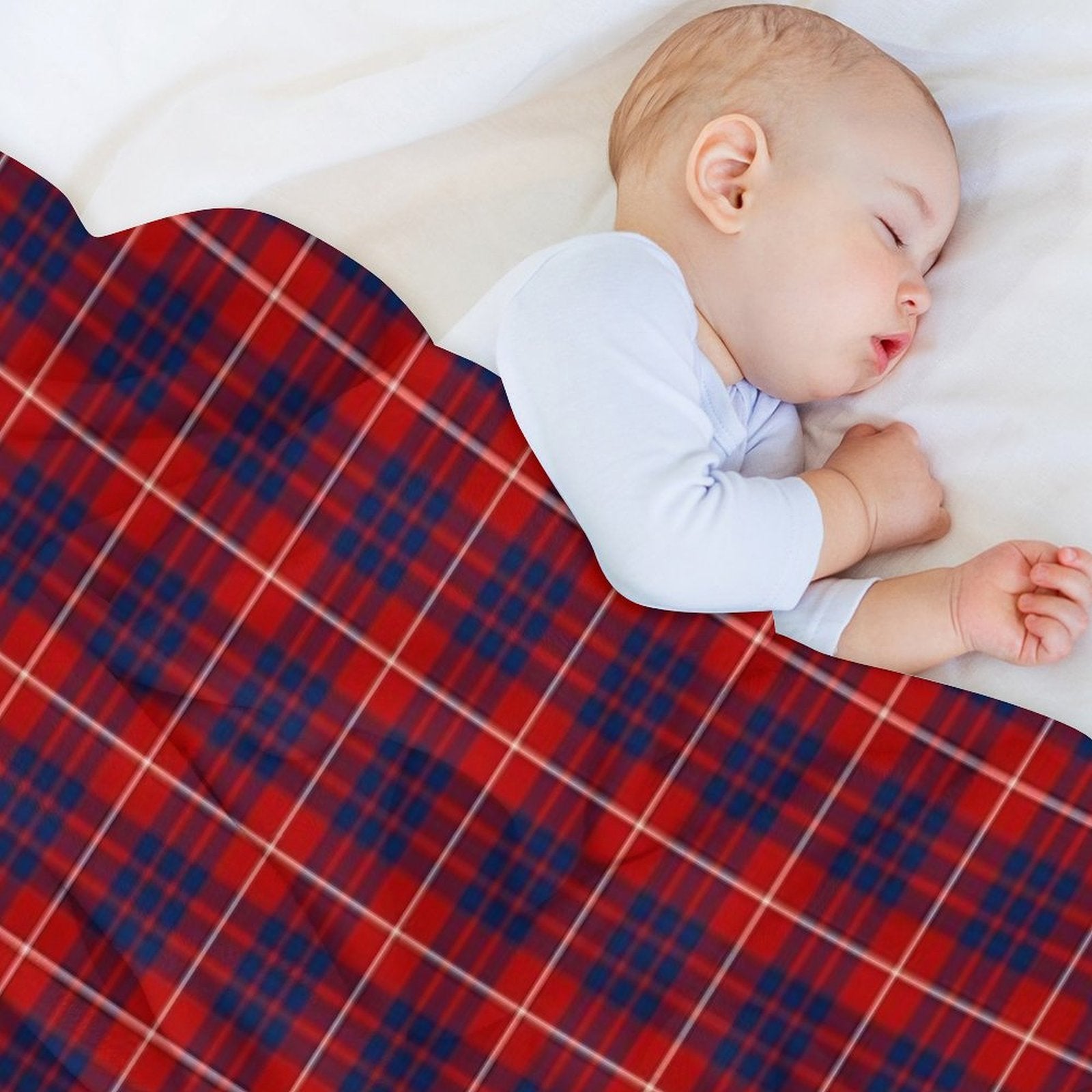 Clan Hamilton Tartan Sustainable Throw Blanket