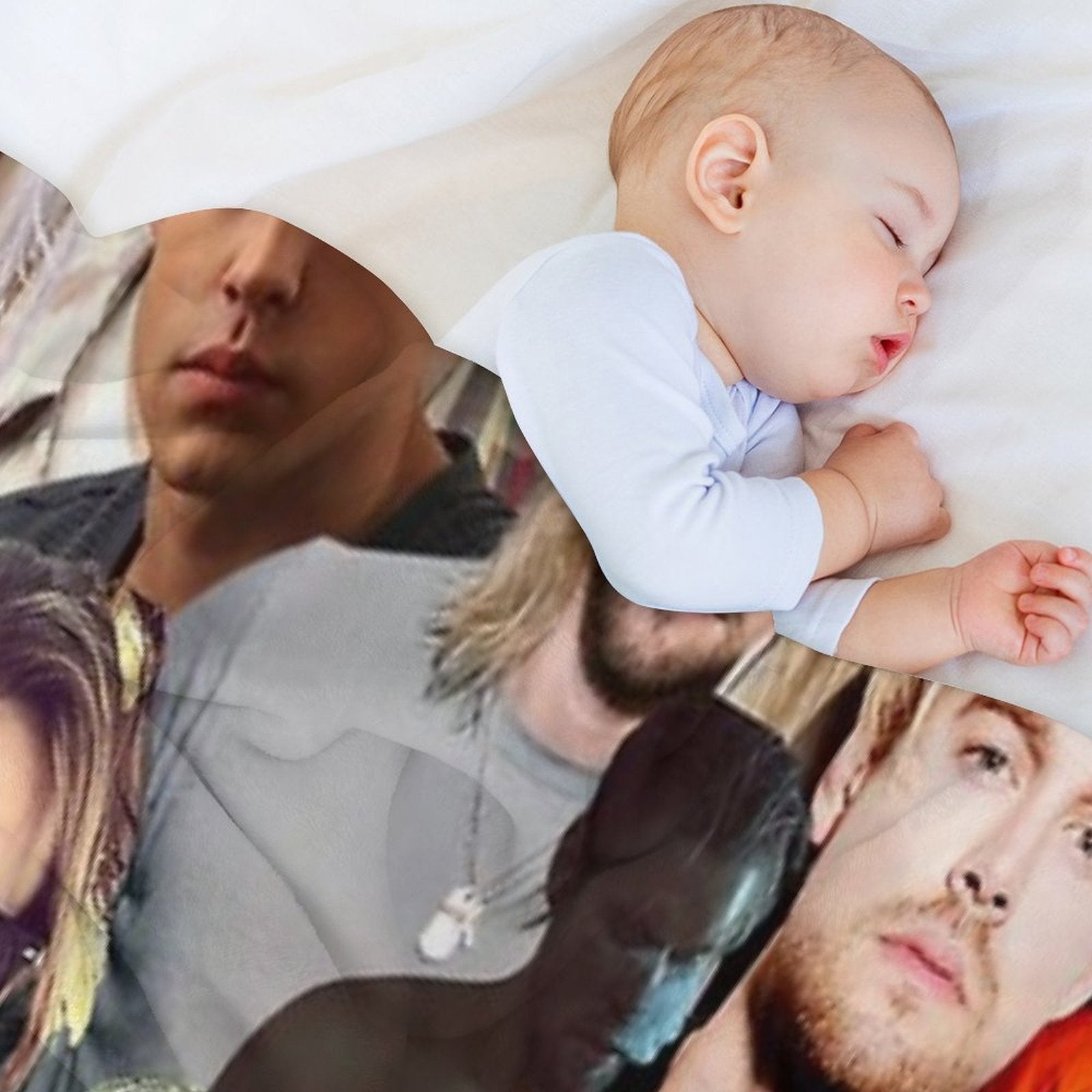 Chord Overstreet Photo Collage Easy Care Throw Blanket