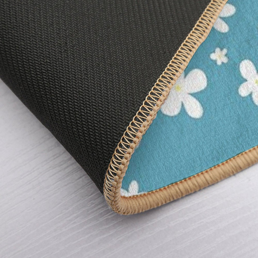 Daisy Pattern  Fade-Resistant Bath Mat