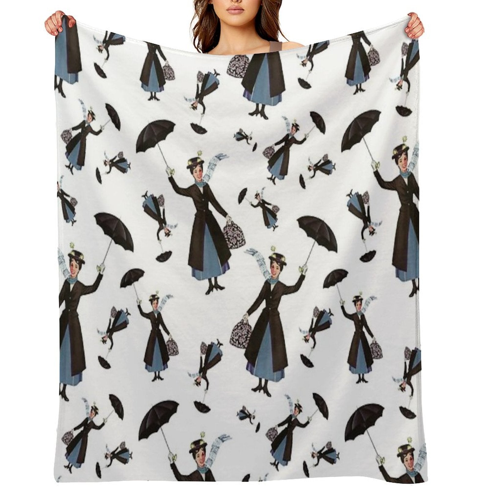 Mary Poppins Vintage (XX) Travel-friendly Throw Blanket