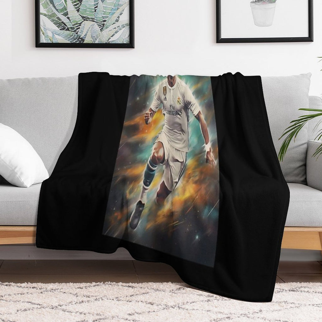 Cristiano Ronaldo Star Travel-friendly Throw Blanket