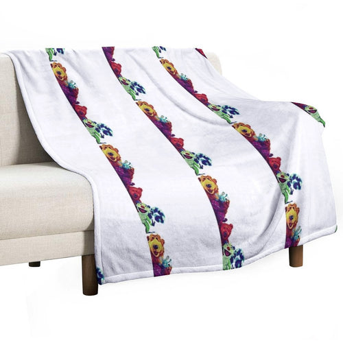 Bear In The Big Blue House - Bear And Friends Premium Throw Blanket