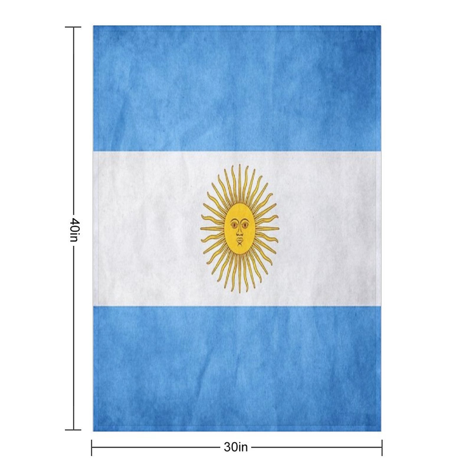 Argentina  Argentinian Flag  National Flag of Argentina Sustainable Throw Blanket