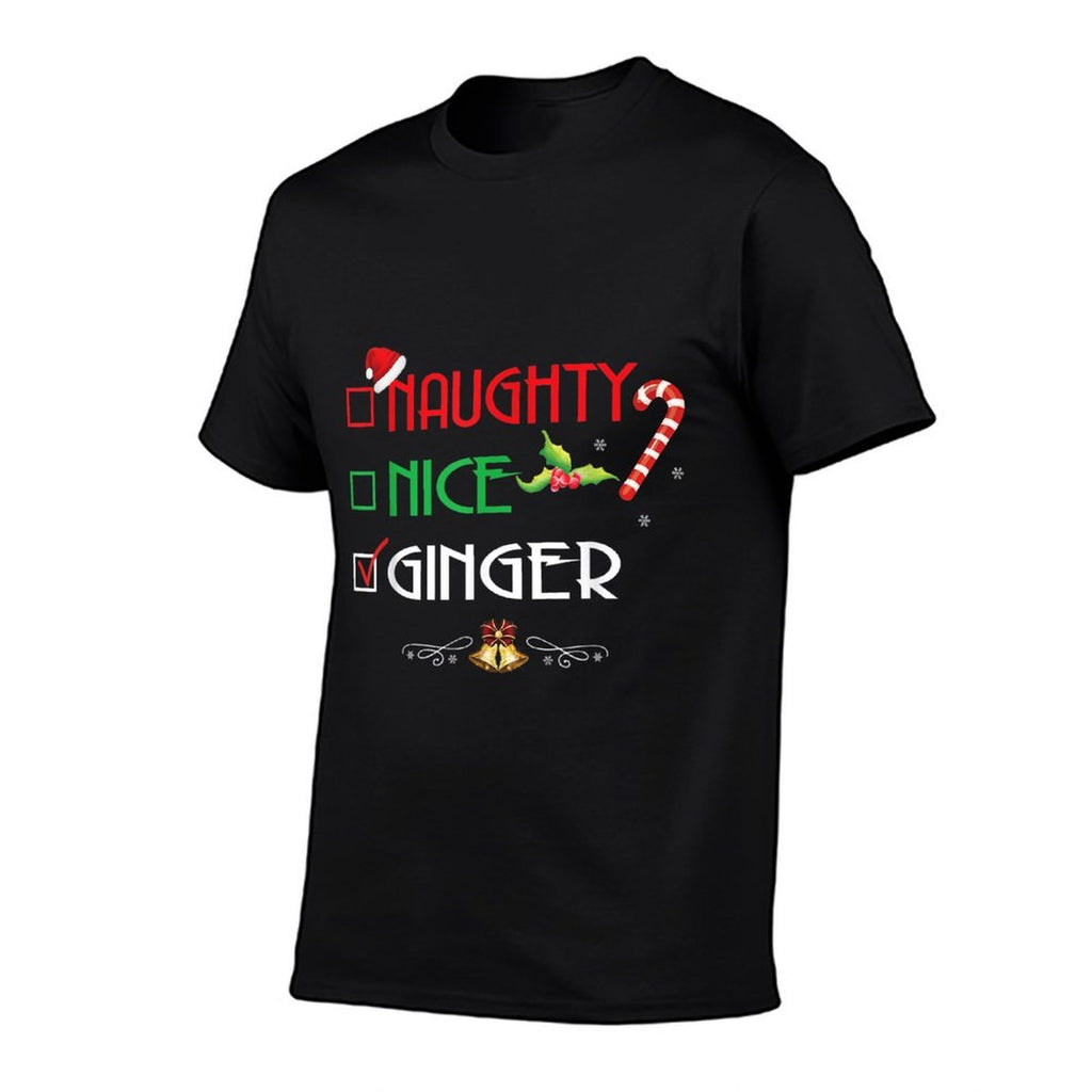 Nice Naughty Ginger Group Matching Christmas Gifts  Odor-resistant T-Shirt