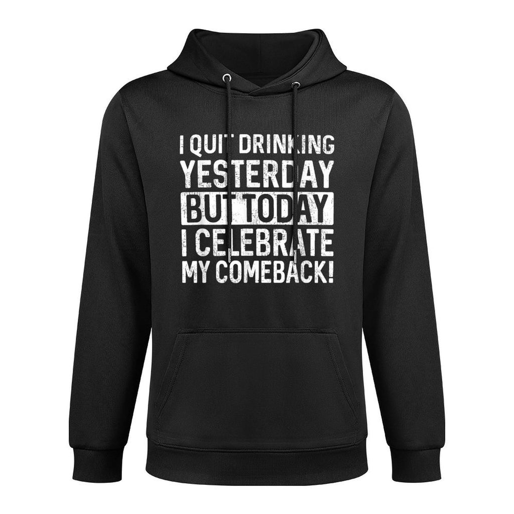 Funny Day Drinkings Men Women Adult Humor Drinking Shrink-Resistant Hoodie
