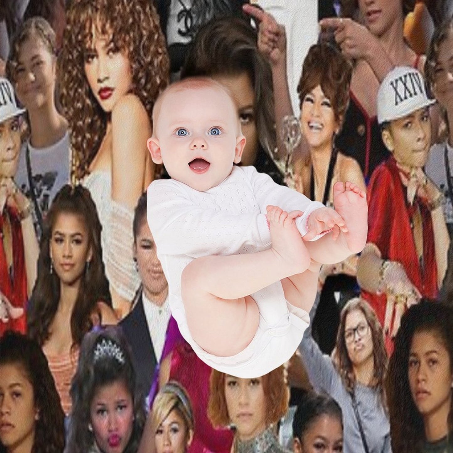 Zendaya Collage Versatility Throw Blanket