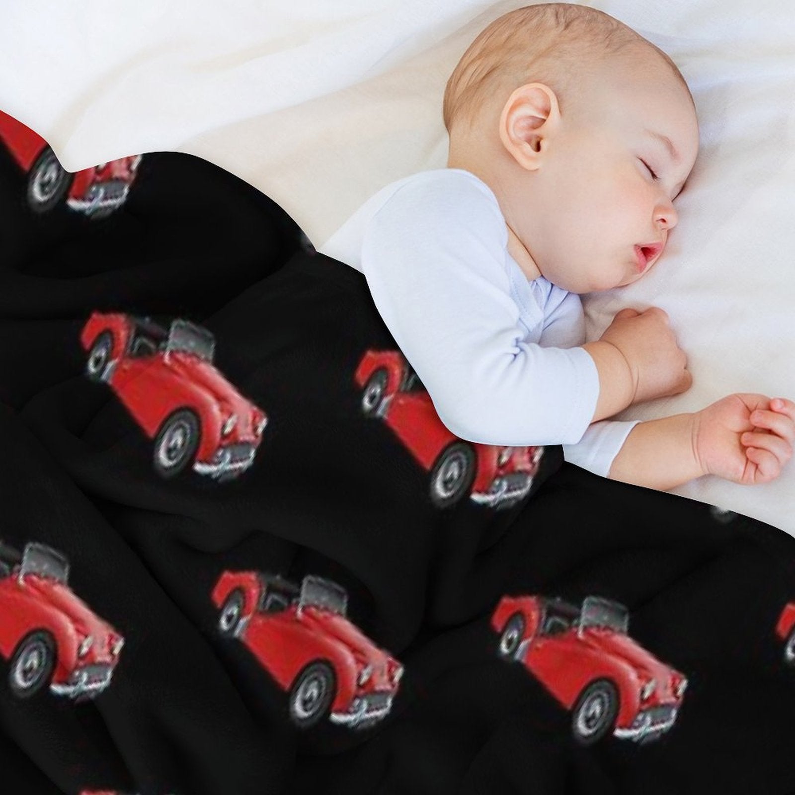 Triumph TR3 in Red Versatility Throw Blanket