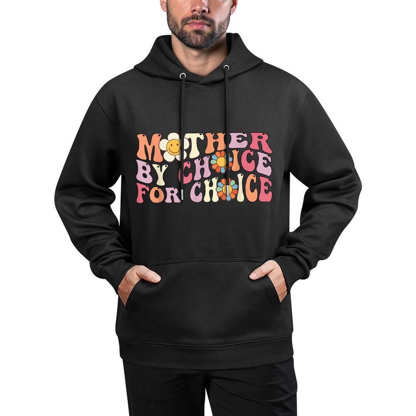 Mother By Choice For Choice Pro Choice Feminist Rights Shrink-Resistant Hoodie