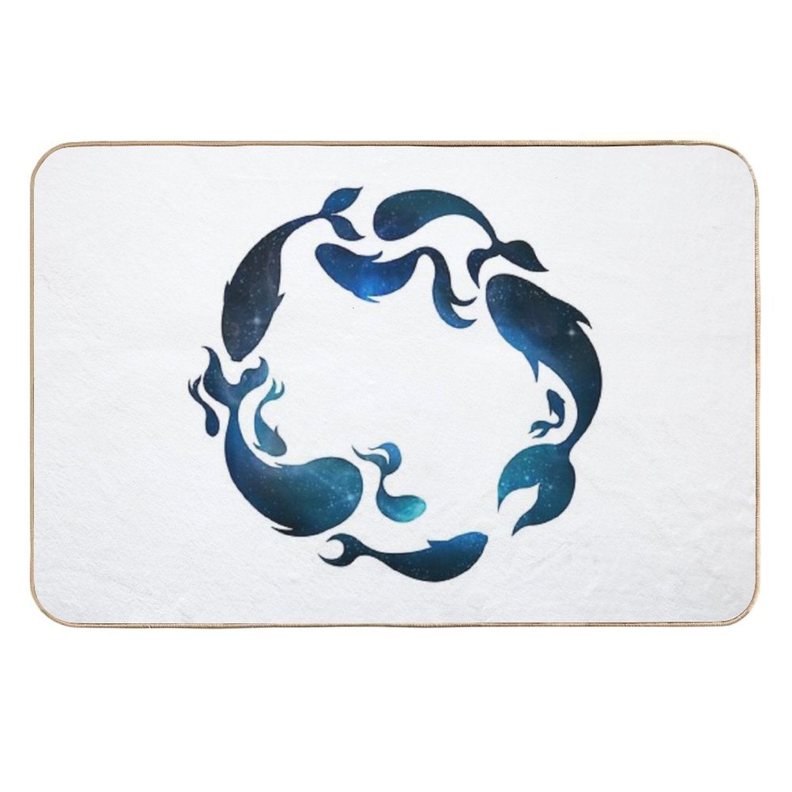 Aquatic Galaxy  Dirt-Trapping Bath Mat
