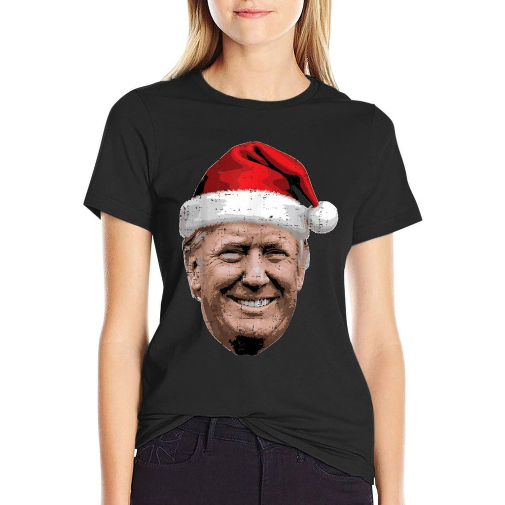 Christmas Trump Face Santa Funny Xmas Meme Men Women Kids  Vintage-inspired T-Shirt