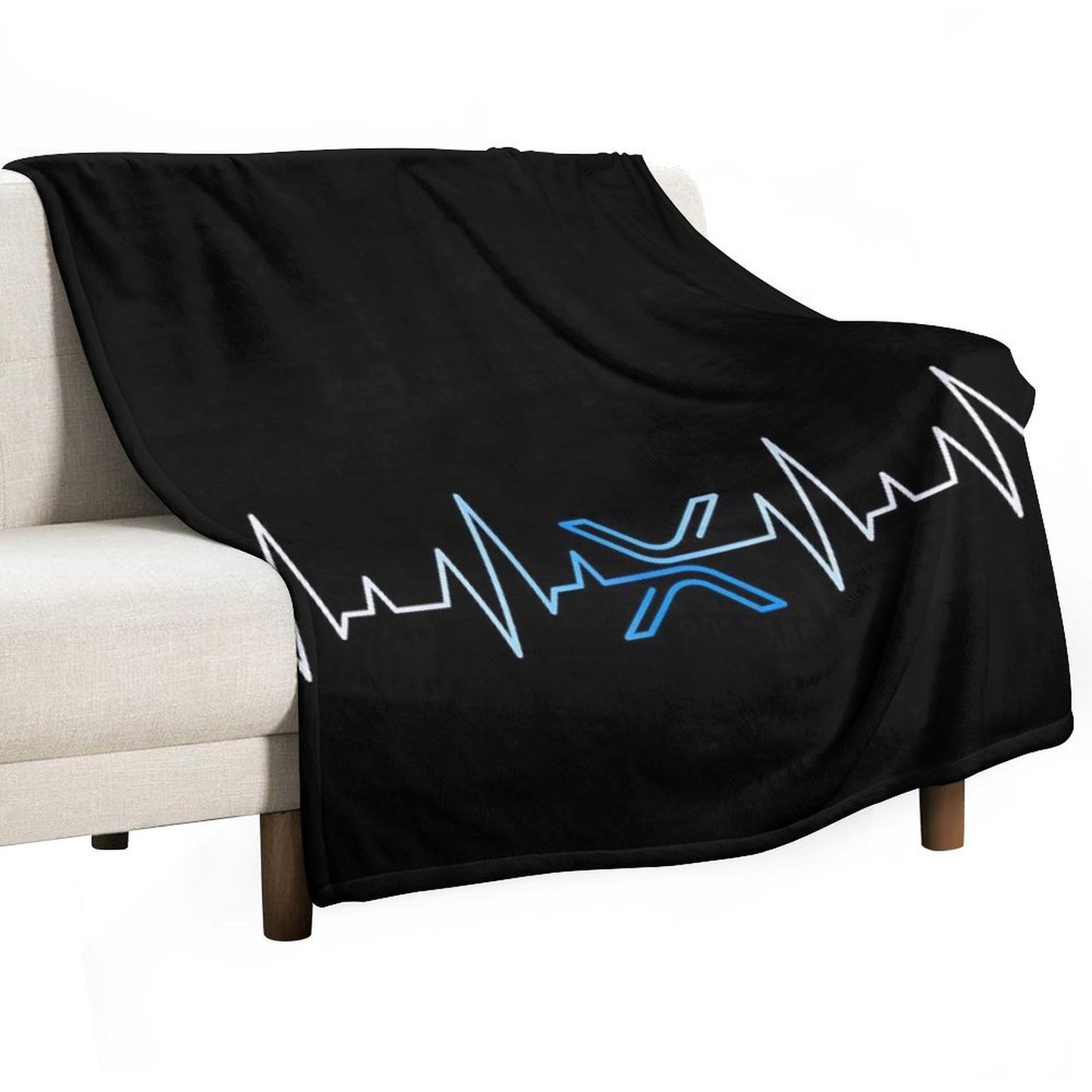 XRP Heartbeat - V1 Lightweight Throw Blanket
