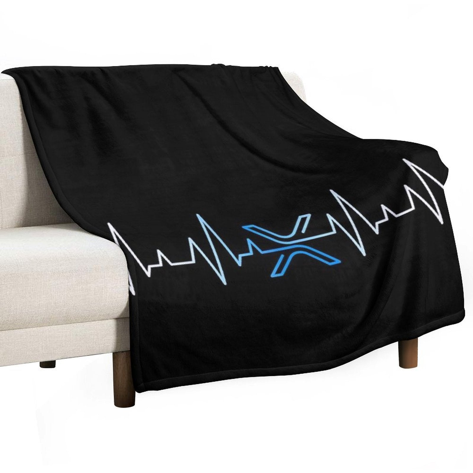XRP Heartbeat - V1 Lightweight Throw Blanket