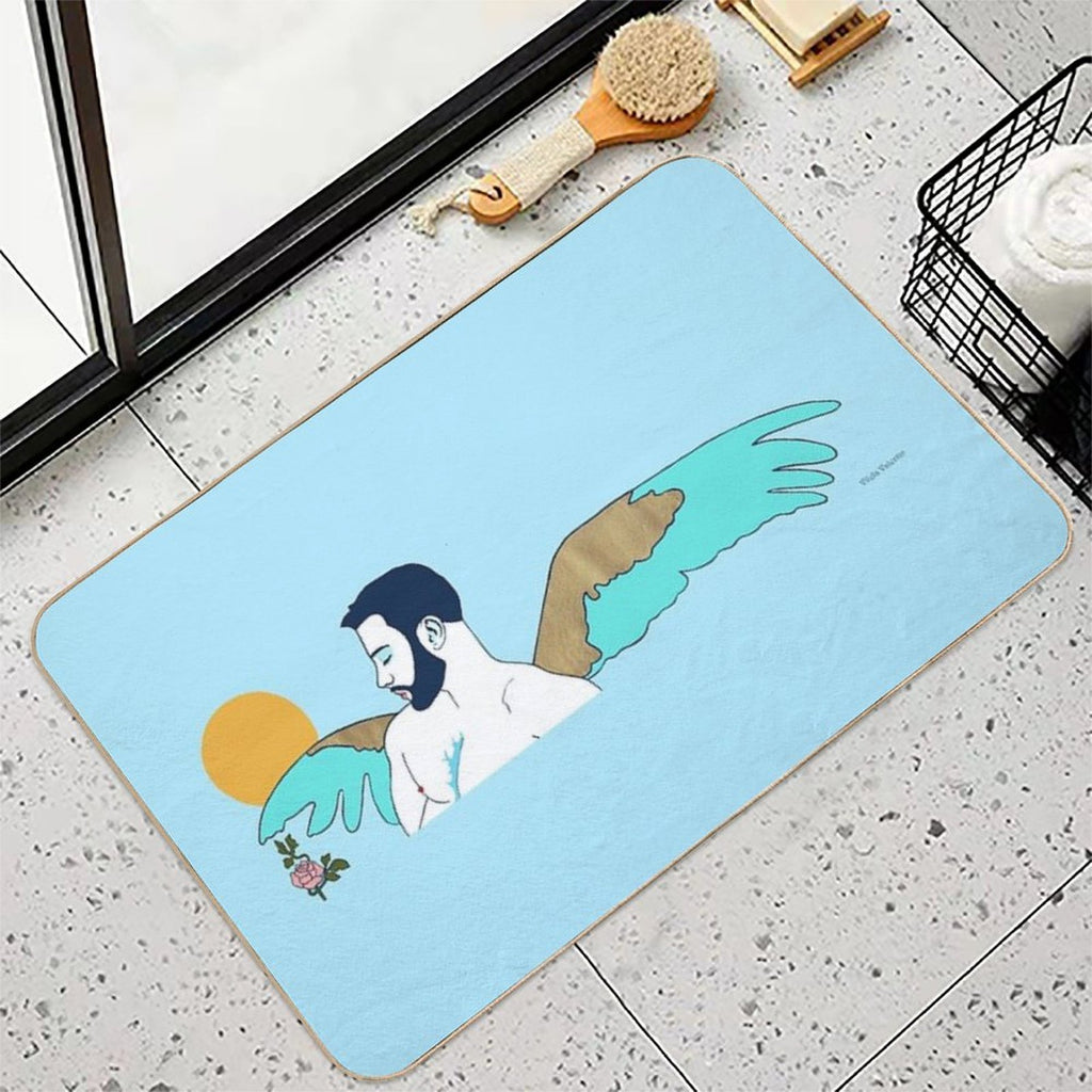 The Lonely Rose  Easy Maintenance Bath Mat
