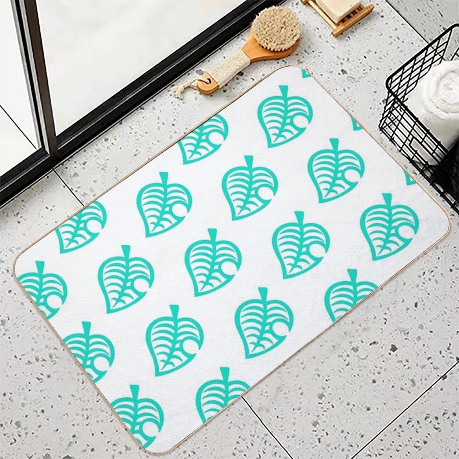 ACNH Leaf  Fade-Resistant Bath Mat