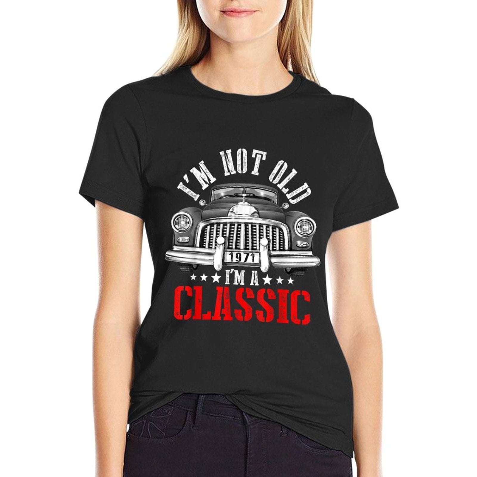 I'm Not Old I'm A Classic Funny 50th Birthday Gift 1971  Heathered Texture T-Shirt