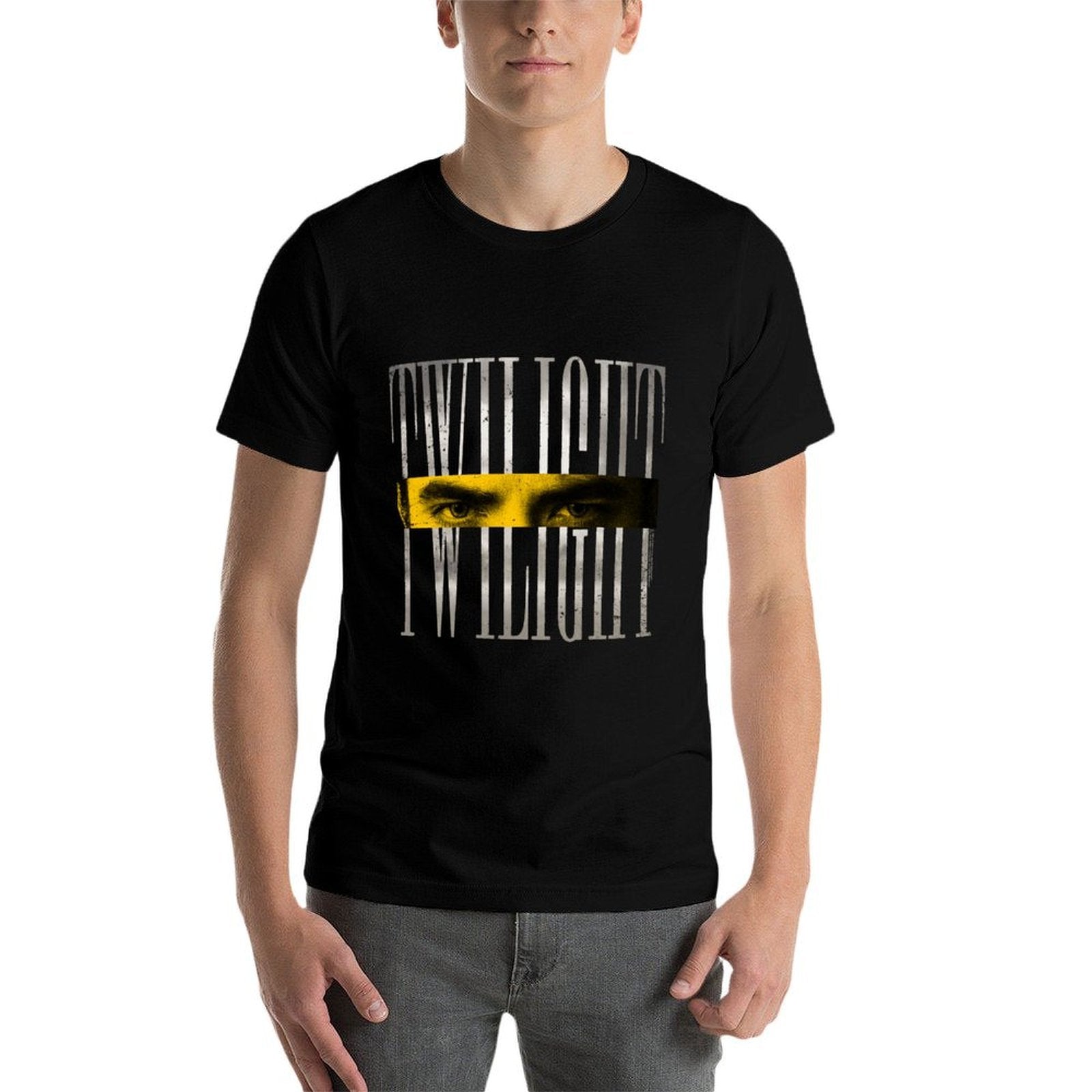 Twilight Saga Edward's Eyes with Retro Logo Movie Sweatshirt  Moisture-wicking T-Shirt