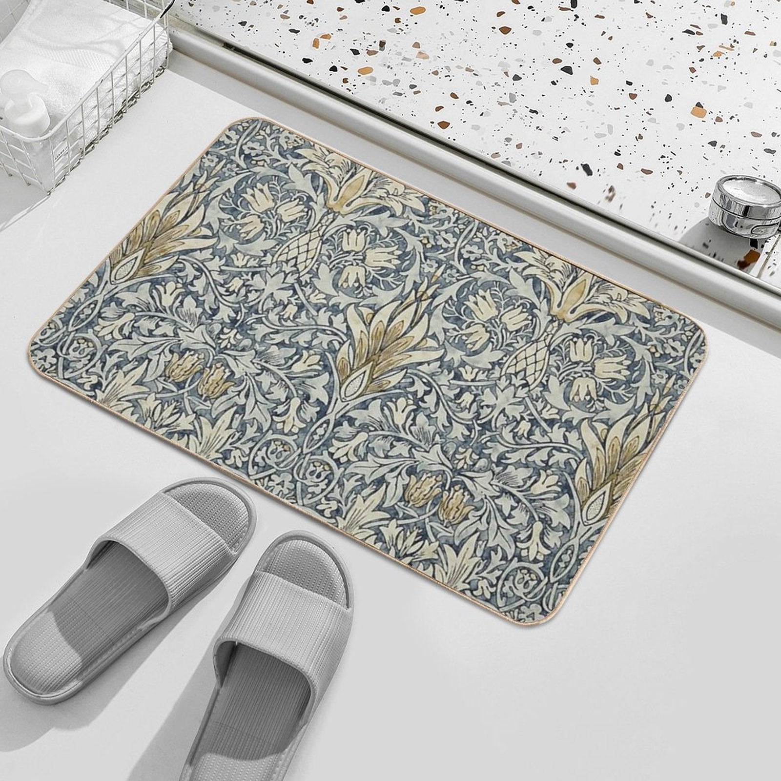 William Morris Snakeshead Pattern  Multi-Purpose Bath Mat