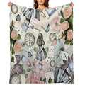 Alice In Wonderland  Collage Shrink-resistant Throw Blanket