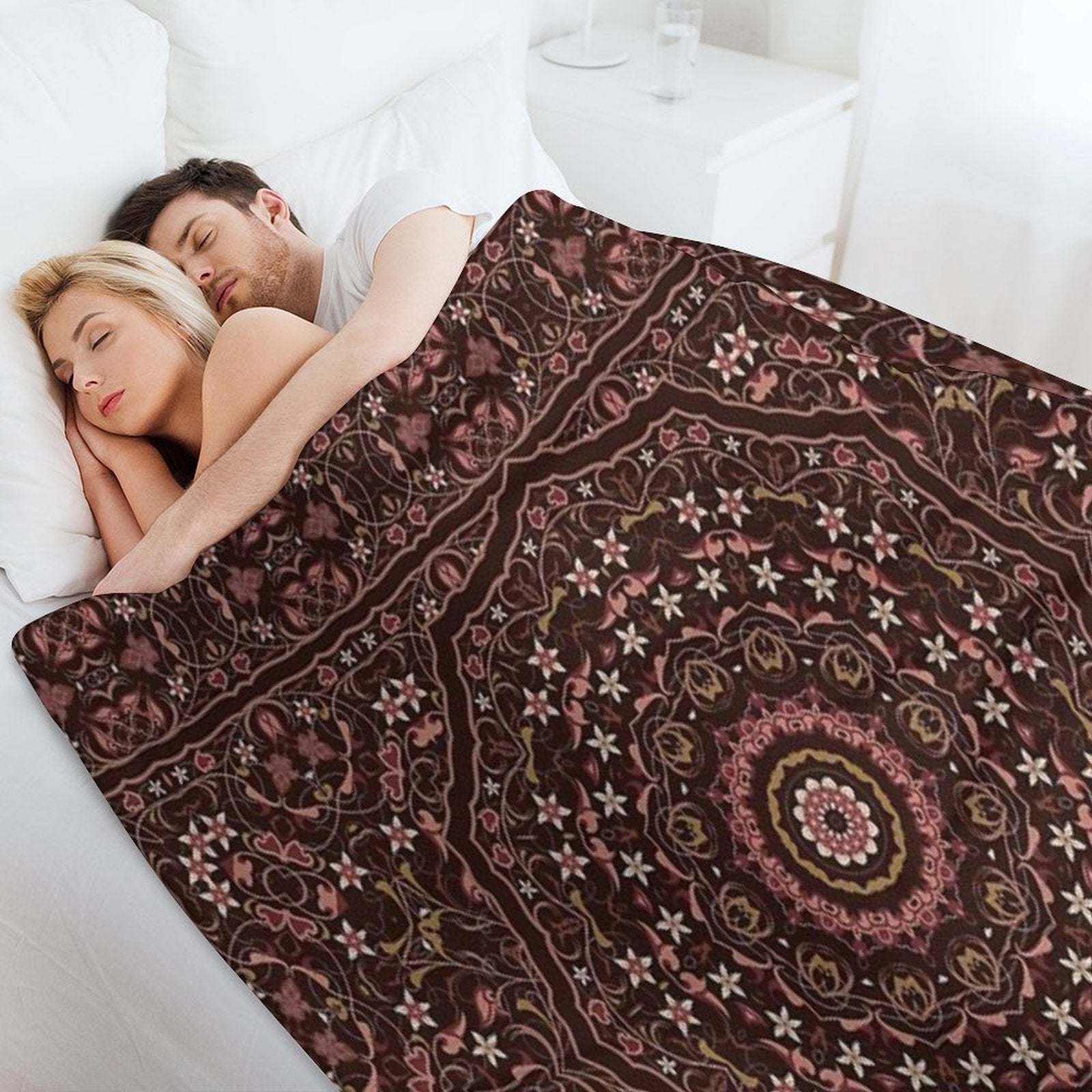 Vintage Arabic Pattern. Durable Throw Blanket