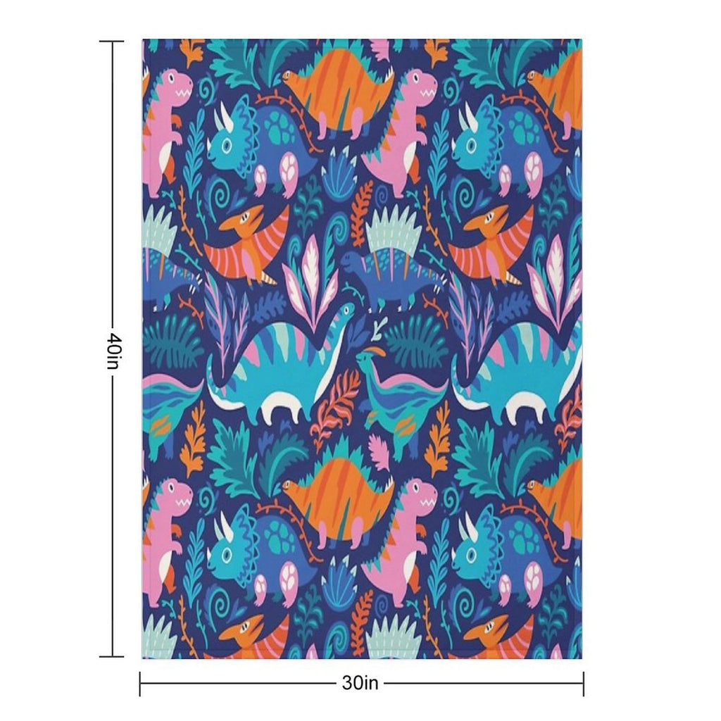 Dino Team 1 Eco-conscious Throw Blanket