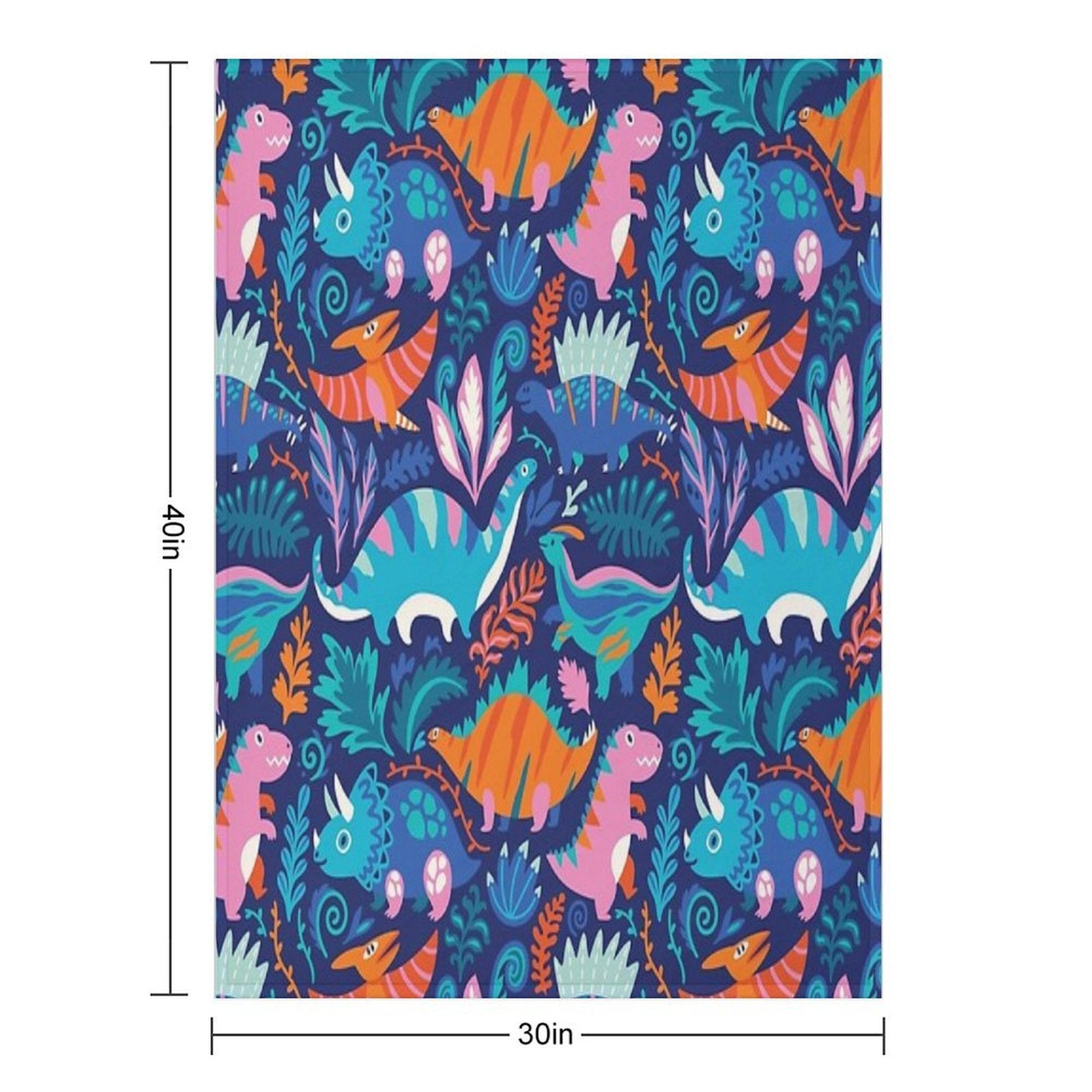 Dino Team 1 Eco-conscious Throw Blanket