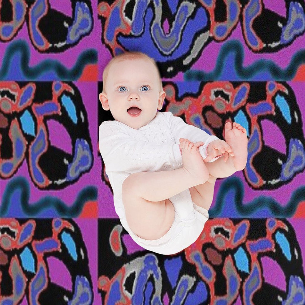 Snakeely Abstract Plush Throw Blanket