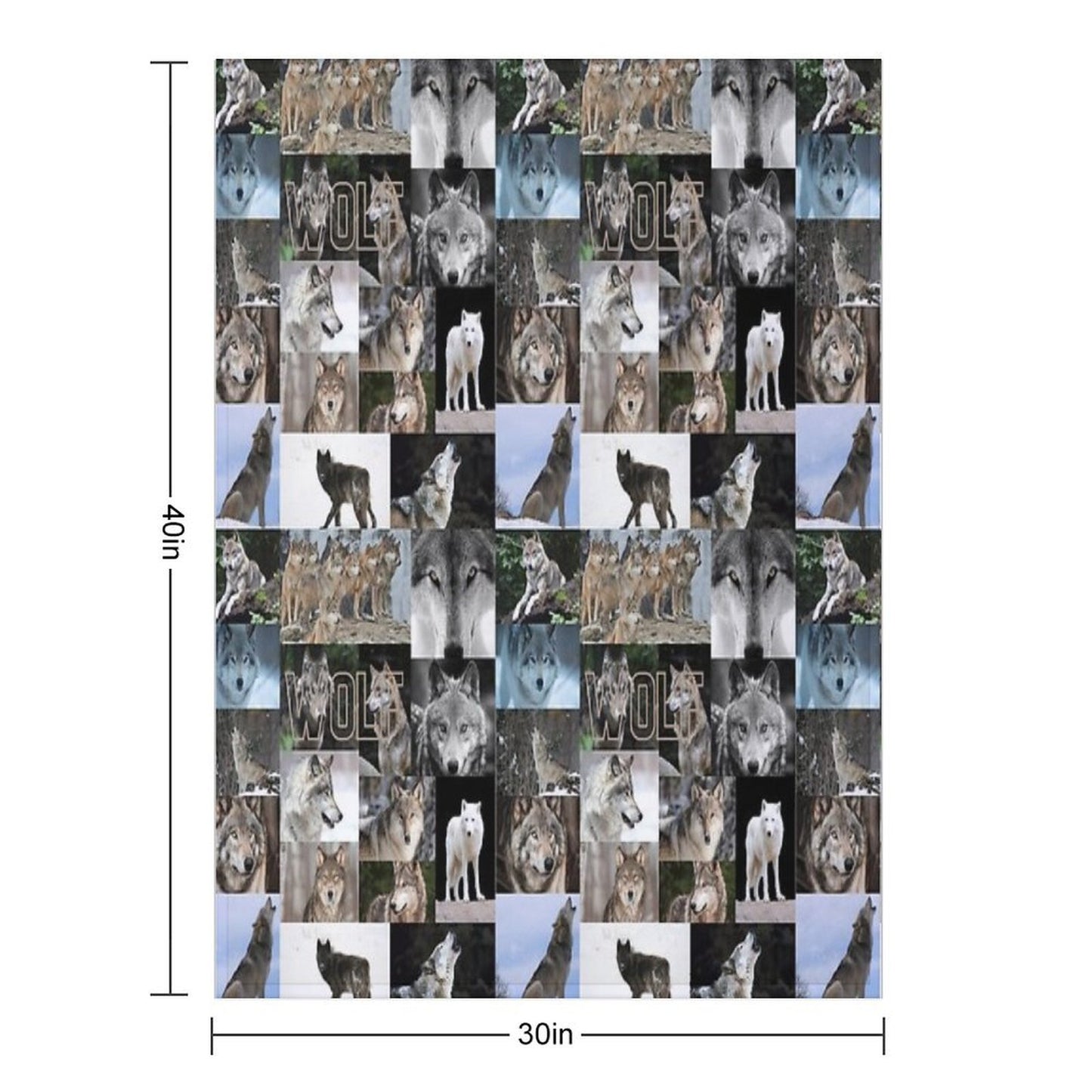 Worrisome Wolves Velvety-soft Throw Blanket