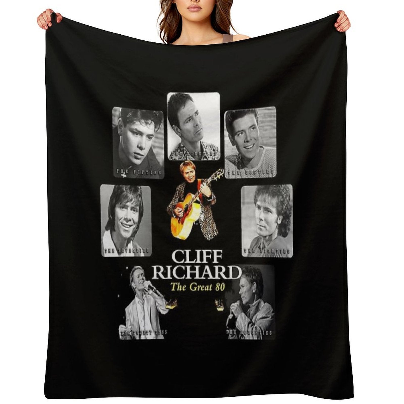 Best Clear Design of American Legend Singer Songwriter  Actor Cliff Richard Comfort Throw Blanket