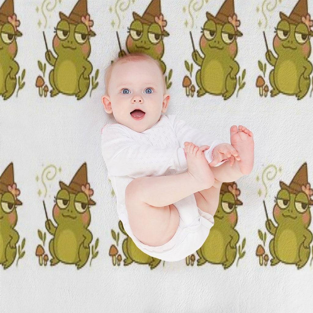 Twigs Frog Compact Throw Blanket