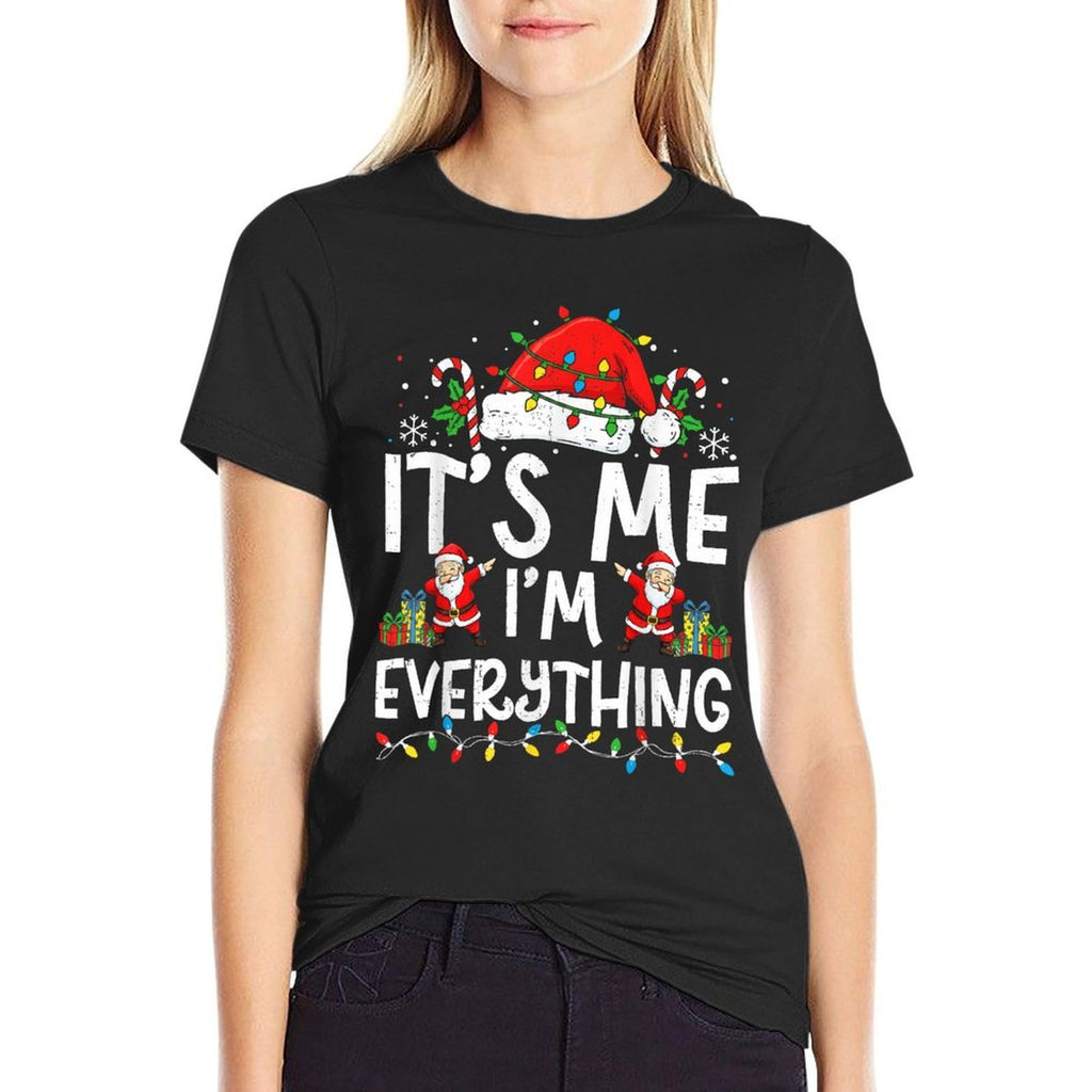 Couple Matching Funny Christmas It’s Me I’m Everything  Trendy Pattern T-Shirt