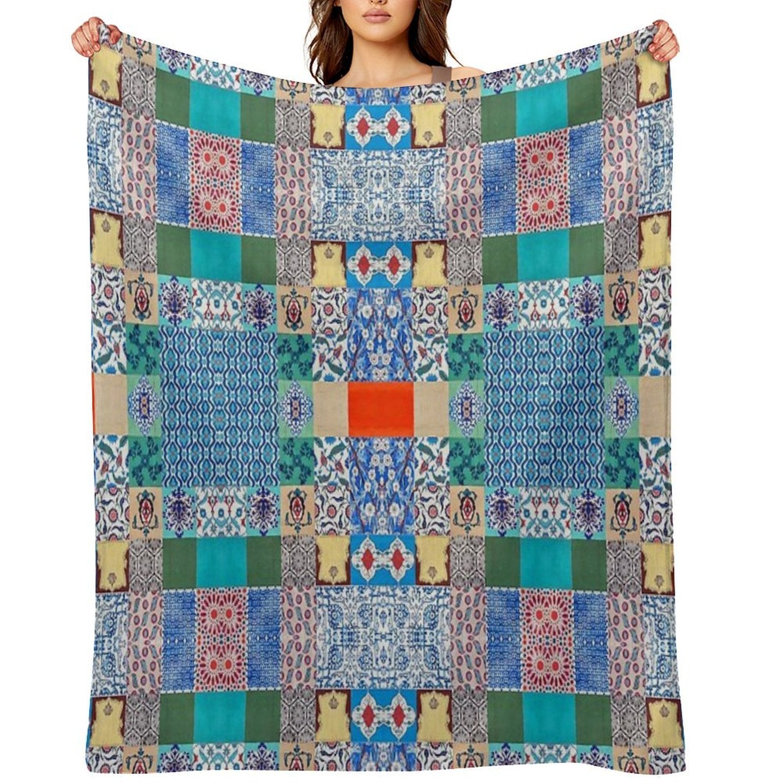 Geometric Abstract Pattern III Lightweight Throw Blanket