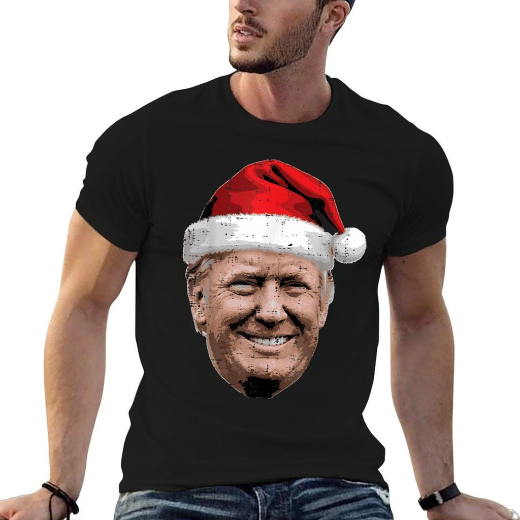 Christmas Trump Face Santa Funny Xmas Meme Men Women Kids  Vintage-inspired T-Shirt